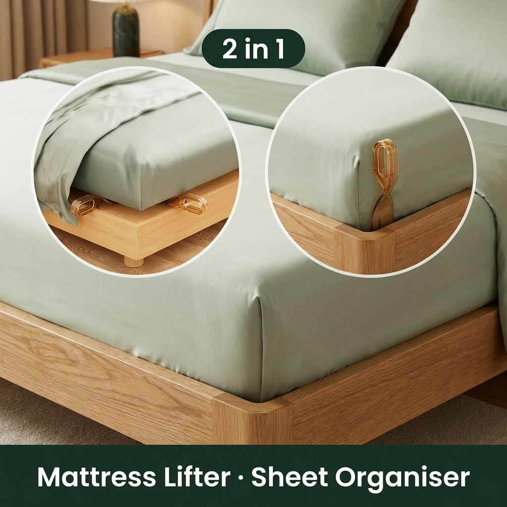 4PCS Bed Lifter Bed Linen Organizer Bed Sheet Tucker Tool Home Mattress Lifter Labor Saving Sheet Change Helper Sturdy Efficient